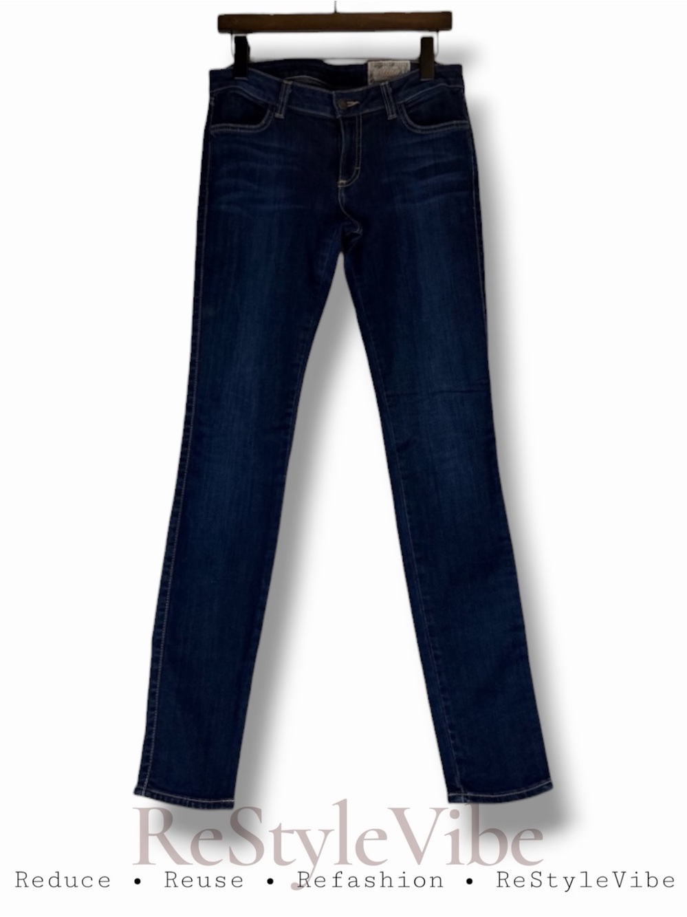 SIWY Women’s Size 28 Denim Jeans Stretch Rose Style Low Rise Skinny MADE IN USA
